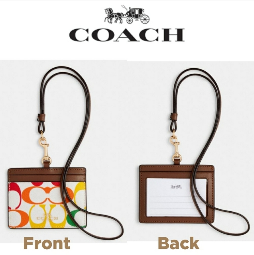 **SALE** NEW Coach Reversible Tote & ID Lanyard 🌈 - Picture 10 of 14
